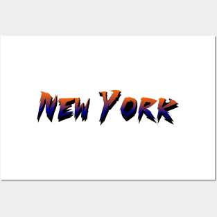 New York gradient Posters and Art